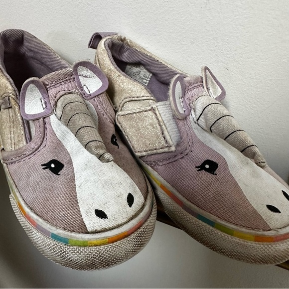 Vans Unicorn Horn Purple and White Slip-one | Toddler| size 6 with wear - Picture 9 of 9